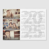 2025 Kalender Glücklich Neujahr Magnetfotokarte Magnetkarte (Vorderseite)