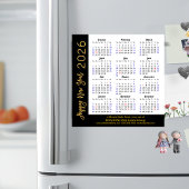 2025 Kalender Gold Black Corporate Magnetic Card Magnetkarte