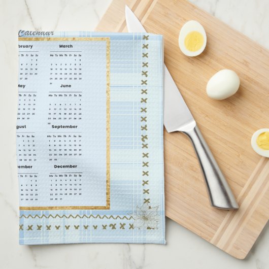 2025 Kalender Handtuch Bluejay 2 (Viertel Falte)