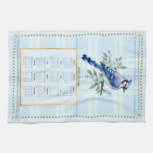 2025 Kalender Handtuch Bluejay 2 (Horizontal)