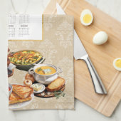 2025 Kalender Handtuch Grace Bless uns o Lord (Viertel Falte)