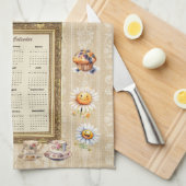 2025 Kalender Handtuch Samstag Morgen Tea Time (Viertel Falte)