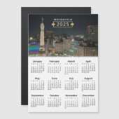 2025 Kalender Indianapolis Monument Magnetkarte (Vorne/Hinten)