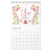 2025 Kalender / Kleine 11"h x 7"w/Single-Seite (Feb 2027)