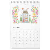 2025 Kalender / Kleine 11"h x 7"w/Single-Seite (Mär 2027)