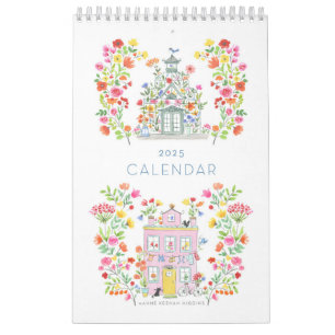 2025 Kalender / Kleine 11"h x 7"w/Single-Seite