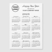 2025 Kalender-Logo-Business-Urlaub Magnetkarte (Vorderseite)