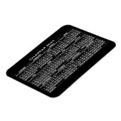 2025 Kalender Magnet Schwarz (Linke Seite)