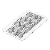 2025 Kalender Magnet Weiß (Linke Seite)