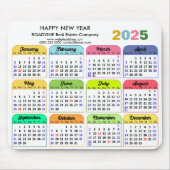 2025 Kalender Modernes US-Urlaubsgeschäft Mousepad (Vorne)