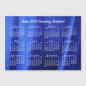 2025 Kalender Motivation Name Custom Foto Magnet (Vorderseite)