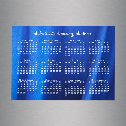 2025 Kalender Motivation Name Custom Foto Magnet