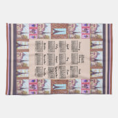 2025 Kalender Paris Eiffelturm Pointillism Art Geschirrtuch (Horizontal)