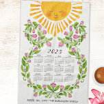 2025 Kalender Rosa Blume Niedlich Sonnenblumen Geschirrtuch<br><div class="desc">Dieser personalisierte Küchenkalender 2025 bietet Ihnen eine niedliche Blume und Illustration und Textvorlage Sprichwort Peace,  Joy,  Liebe und Familienname. Geben Sie Ihren Familiennamen und Grüße oder einen anderen Text ein,  indem Sie die Vorlage verwenden,  um ein elegantes Geschenk für den Erntedank Tag,  Weihnachten,  Neujahr zu jeder Gelegenheit zu machen.</div>