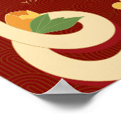 2025 Kalender Schlange Chinesisches Neujahr Poster (Ecke)