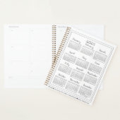 2025 Kalender Silbergrau Schriftart Planer (Anzeige)