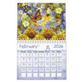2025 Kalender Sonnenblume Schmetterling (Feb 2026)