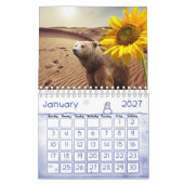 2025 Kalender Sonnenblumen Bärenart (Jan 2027)