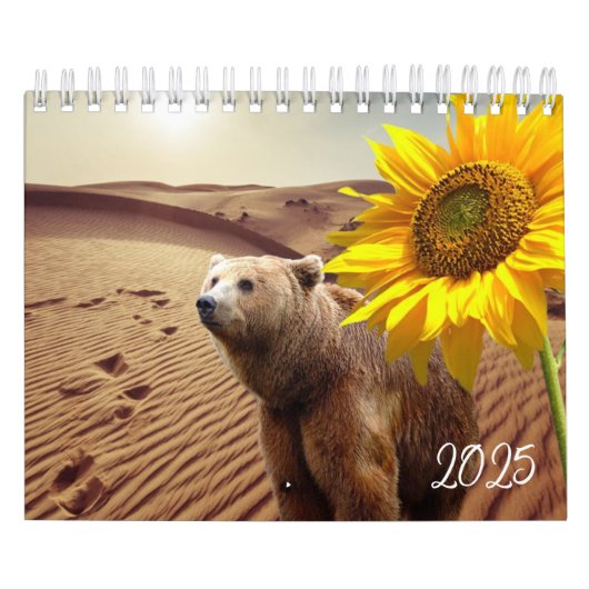 2025 Kalender Sonnenblumen Bärenart (Titelbild)