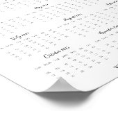 2025 Kalender Tropical Small Business Promo Poster (Ecke)