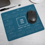 2025 KALENDER-UNTERNEHMENSLOGO AQUAMARIN BLAU MOUSEPAD<br><div class="desc">Entwerfen Sie Ihr eigenes, individuelles 2025 Kalender-Mauspad mit Ihrem Firmenlogo. Es ist ein perfektes Werbegeschenk oder ein Geschenk für Kunden, Verkäufer, Mitarbeiter und andere geschätzte Personen. Der Kalender wird elegant mit einem ausgeklügelten Serif-Schriftart angezeigt, der Klarheit und Professionalität gewährleistet, während das Layout alle 12 Monate auf einen Blick behalte. In...</div>