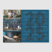 2025 Kalender Urlaub Neujahr Magnetfotokarte Magnetkarte (Vorderseite)