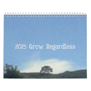 2025 Kalender wachsen unabhängig von Design