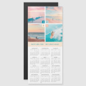 2025 Kalenderfarbblöcke 4 Foto Magnetkarte (Vorne/Hinten)