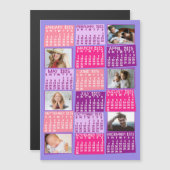 2025 Kalenderjahr Niedlich Mod Foto Collage Magnet (Vorne/Hinten)