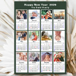 2025 Kalenderreihe 12 Foto Magnetfeld Magnetkarte<br><div class="desc">2025 Kalender Modern Sage Green Familie 12 Foto Collage Magnetkarte. Alle Texte sind so vorbereitet, dass Sie sie einfach und schnell mit Ihren eigenen Details personalisieren können. Herzlichen Glückwunsch an alle einen schönen Urlaub und ein Phantastisches Neues Jahr! Für viele andere Kartendesigns besuchen Sie bitte : (Holiday Cards) https://www.zazzle.com/collections/119384619755575715 (Holiday...</div>
