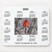 2025 Kardinal Gerahmter Foto Kalender von Janz Mousepad (Vorne)