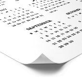 2025 Kardinal Pair Winter Poster-Kalender Poster (Ecke)