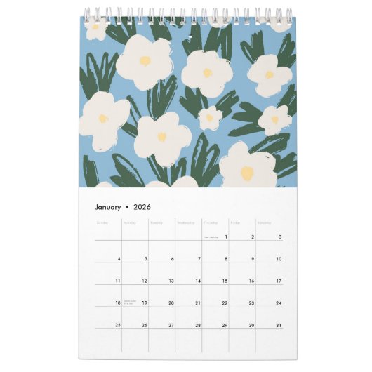 2025 kleine Blumensträuße Kalender (Jan 2026)