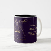 2025 Krippe Manger Gold Holy Night Script Foto Zweifarbige Tasse (VorderseiteRechts)