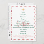 2025 Krippe Weihnachten Jesus Religious (Vorne/Hinten)