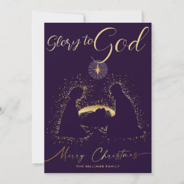 2025 Krippenheimer Ruhm zu Gott Script Feiertagskarte