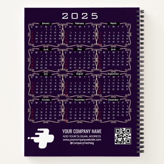 2025 Krippenmeisterin oder heilige Nachtschrift Notizblock (Rückseite)