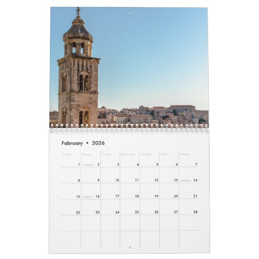 2025 Kroatien Istra Kalender (Feb 2026)