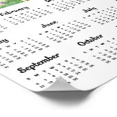 2025 Kundenspezifischer Kalender für die Collage M Poster (Ecke)