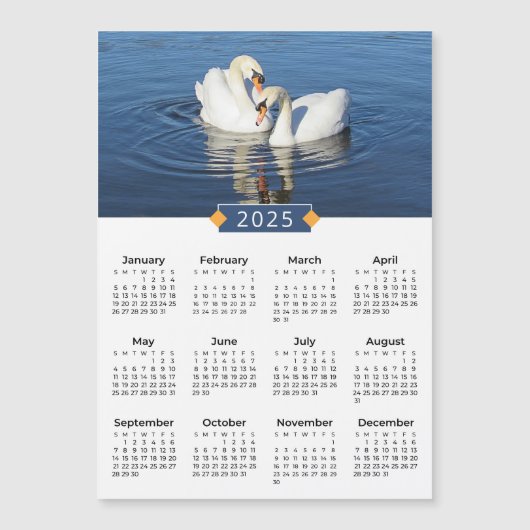 2025 Liebe Kalender Foto Magnet (Vorderseite)