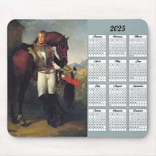 2025 Lieutenant Charles Legrand Malkalender Mousepad (Vorne)