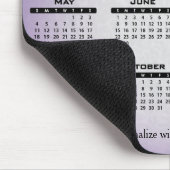 2025 - Lila Kalender - Jahr Mousepad (Ecke)