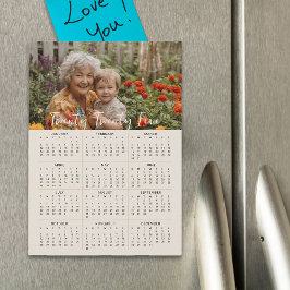 2025 Magnetic Foto Calendar Volljährige 12x18 Magneteinladung