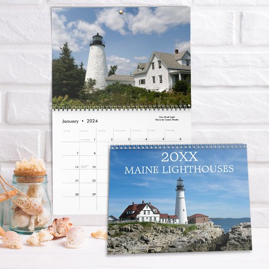 2025 Maine Lighthouses-Fotos Kalender