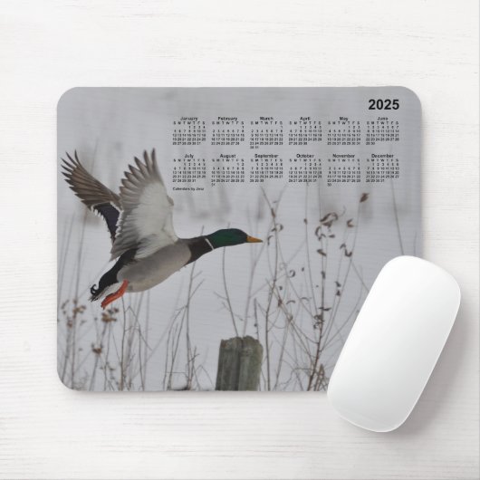 2025 Mallard in Flight Calendar von Janz Mouse Pad Mousepad (Mit Mouse)