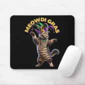 2025 Matching Mens Womans Funny Meowdi Gras Cat Ma Mousepad (Mit Mouse)