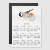 2025 Matthew 6:26 Watercolor Birds Calendar Magnet (Vorne/Hinten)