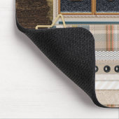 2025 Metal Look, Grad Cap, Diploma, Star, Paper, B Mousepad (Ecke)