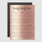 2025 Metal Look Script Magnetkarte (Vorne/Hinten)