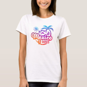 2025 Mexiko Urlaub oder Reise Design T-Shirt